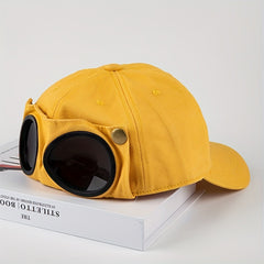 Vintage Aviator Sunglasses Baseball Cap Sun Hat Hip Hop Women