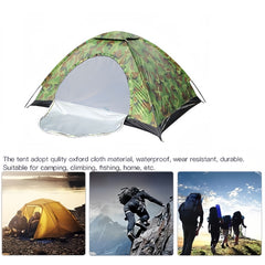 Camouflage Tent For 2 People Outdoor Camping Hiking