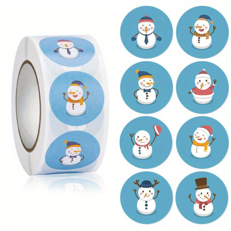 500pcs Merry Christmas Stickers Roll for Gift Decoration Seal
