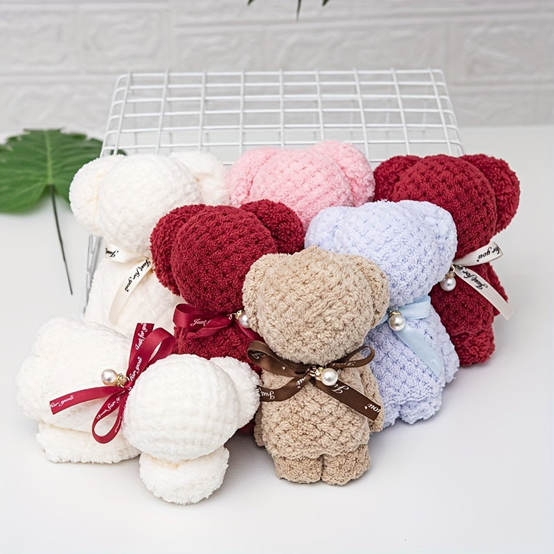 Pearl Bear Shape Towel for Camping & Travel