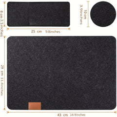 Non Slip Felt Placemat Set for Dining Table Decor