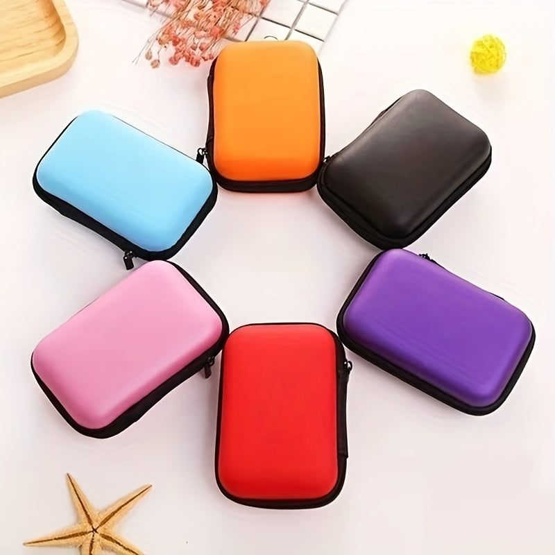 Portable Travel Earphone Bag Coin Purse Storage Box