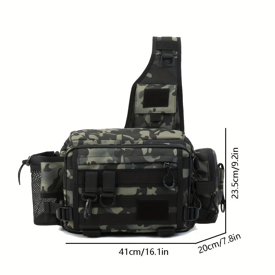 Multifunctional Shoulder Bag Messenger Bag Fishing Bait Hook Storage