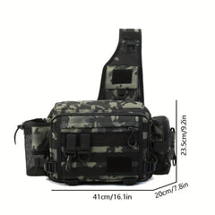 Multifunctional Shoulder Bag Messenger Bag Fishing Bait Hook Storage