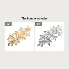 Retro Leaf Pattern Hair Clip Headwear Hair Accessories