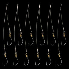 10pcs Heavy Duty Double Hook Fishing Rig for Saltwater Surf Fishing