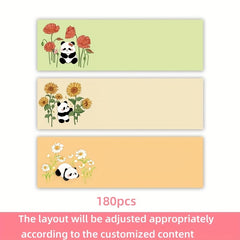 180 Custom Address Labels 6 Styles Self-adhesive Stickers
