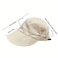 Casual Lightweight Sun Hat Solid UV Protection Fisherman Cap