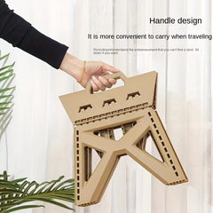 Portable Folding Stool Non slip Surface Holds 136 KG