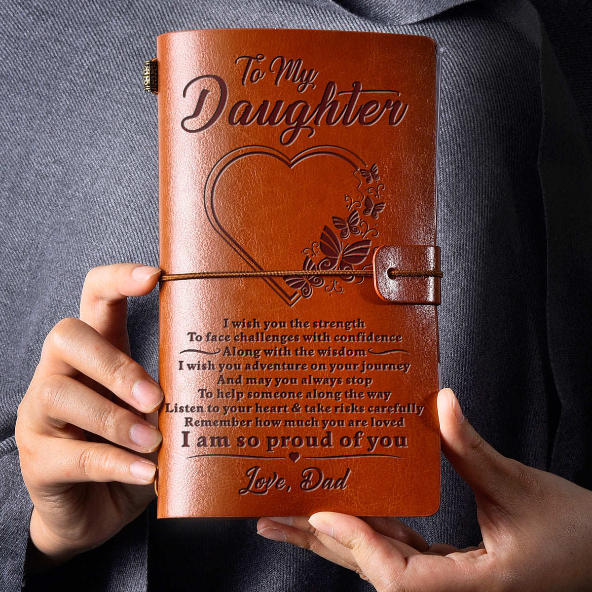 Vintage Portable Notebook with 144 Sheets - Perfect Holiday Gift Idea
