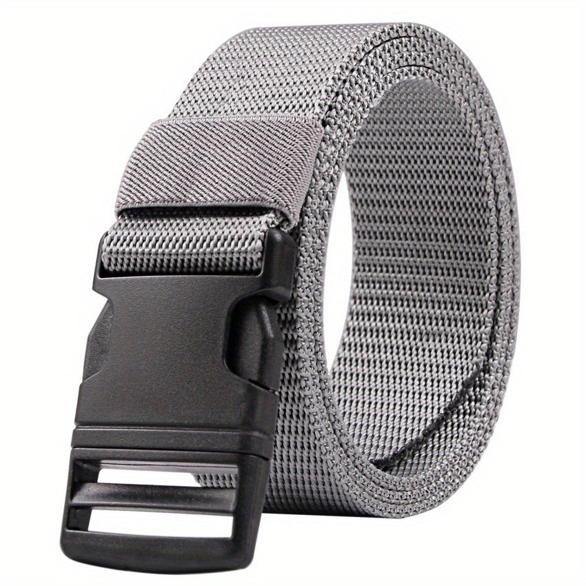 Nylon Plastic Buckle Belt Canvas Woven Belt for Men