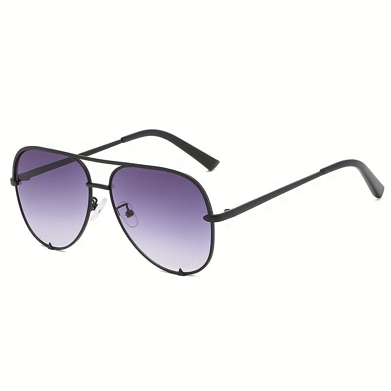 Aviator Sunglasses Gradient Lens Metal Frame UV400
