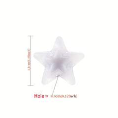 80pcs 1.0 43 Acrylic Mixed Five-pointed Star Beads DIY Jewelry