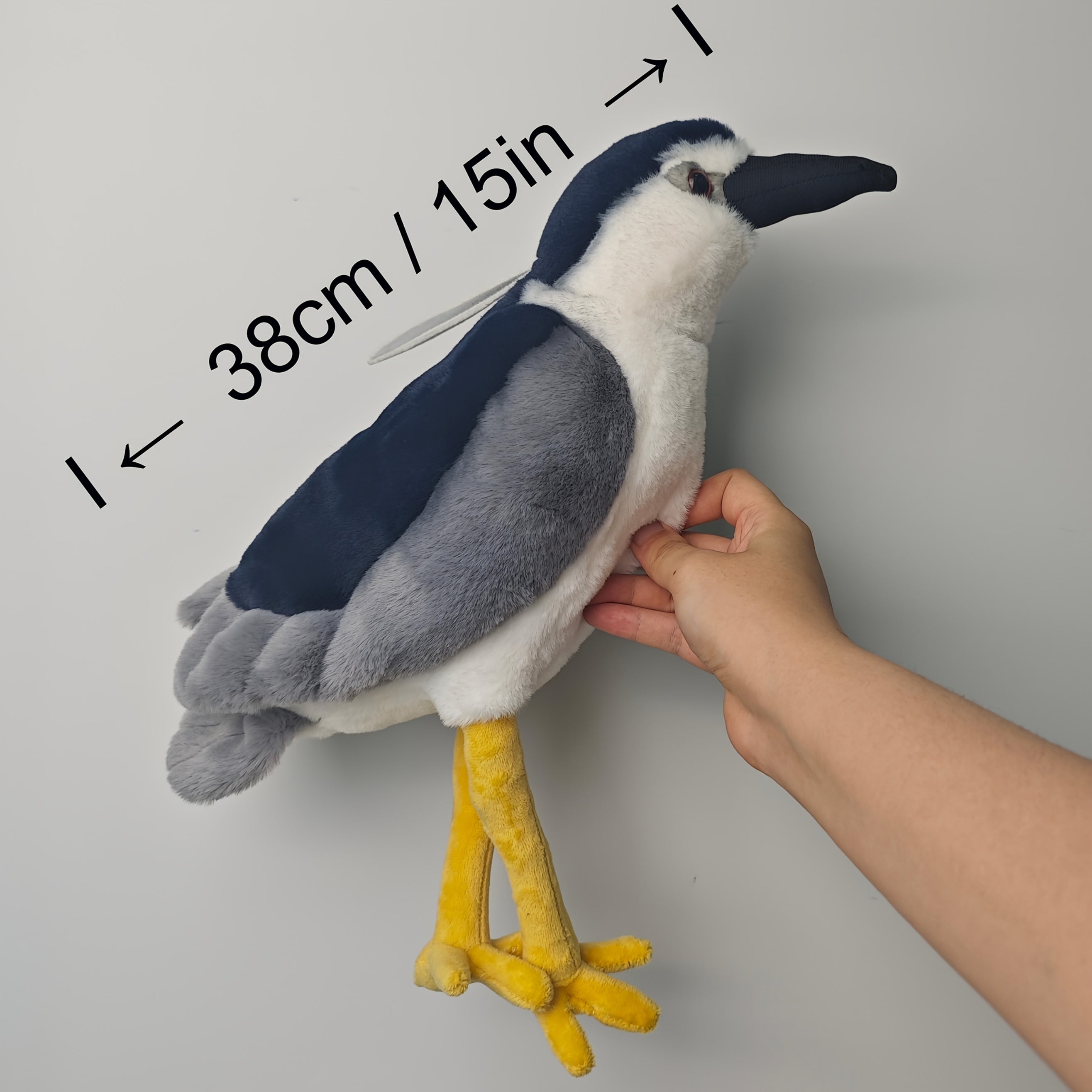 Realistic Nycticorax Plush Toy Soft Stuffed Animal with Details