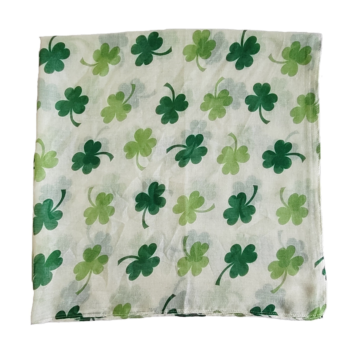 Irish Green Shamrock Scarf St Patrick's Day Windproof Wrap Turban