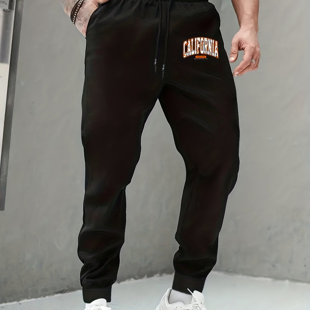 CALIFORNIA Men's Drawstring Sweatpants Comfy Jogger Pants