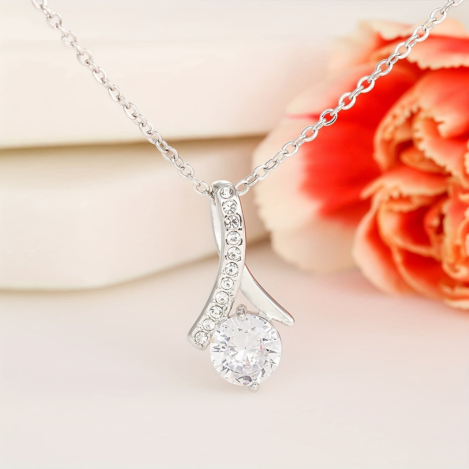 Zircon Pendant Necklace for Daughter in law