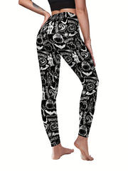 Halloween Print Leggings Women's Clothing