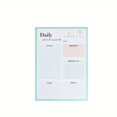104p Morandi Series Daily Planner 21x34cm Tearable Notepad Schedule Memo Book