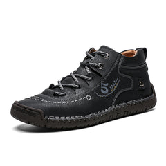Men's Stitching Casual Shoes Outdoor Ankle Boots Walking Sneakers
