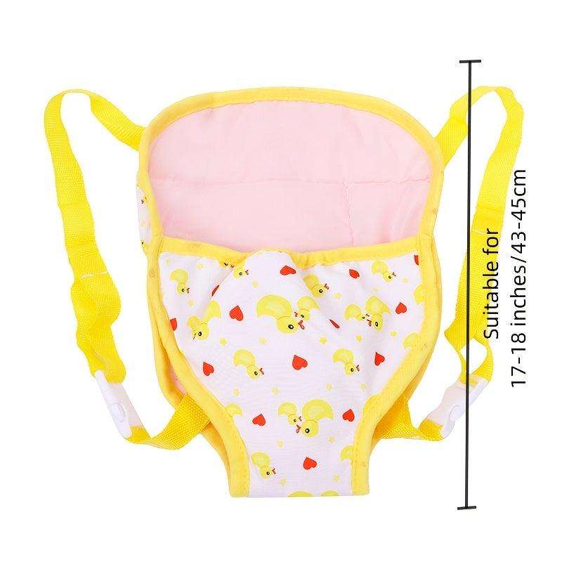Doll Carrier Backpack for 43 18 45 Dolls Adjustable Straps Ages 3-6