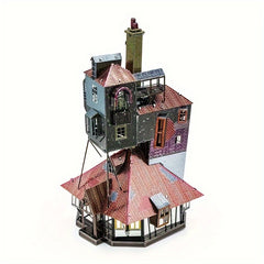3D Metal Puzzle House Model Stainless Steel Assembled