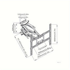 P5 Full Motion TV Mount TV Wall Mount Home Improvement