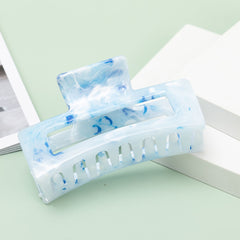Resin Rectangle Hair Claw Clip Non Slip Strong Hold Grip Hair Jaw Clip