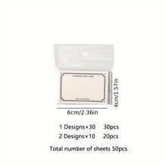 Retro Note Pad Time Show Series - 50 Pieces