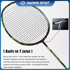 2pcs Carbon Fiber Badminton Rackets - Ultralight for Training