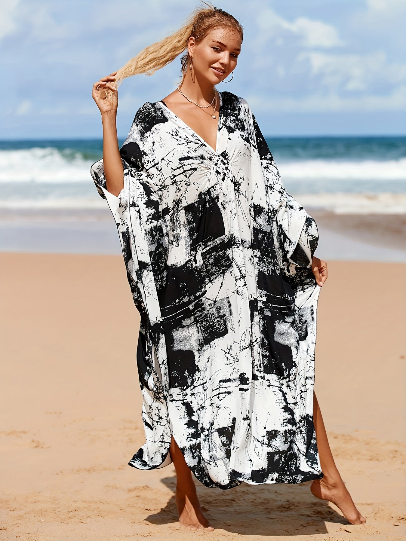  Tie Dye Cover Up Dress