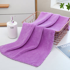 2pcs Solid Towel Set Soft Hand and Bath Towels, Absorbent for Bathroom