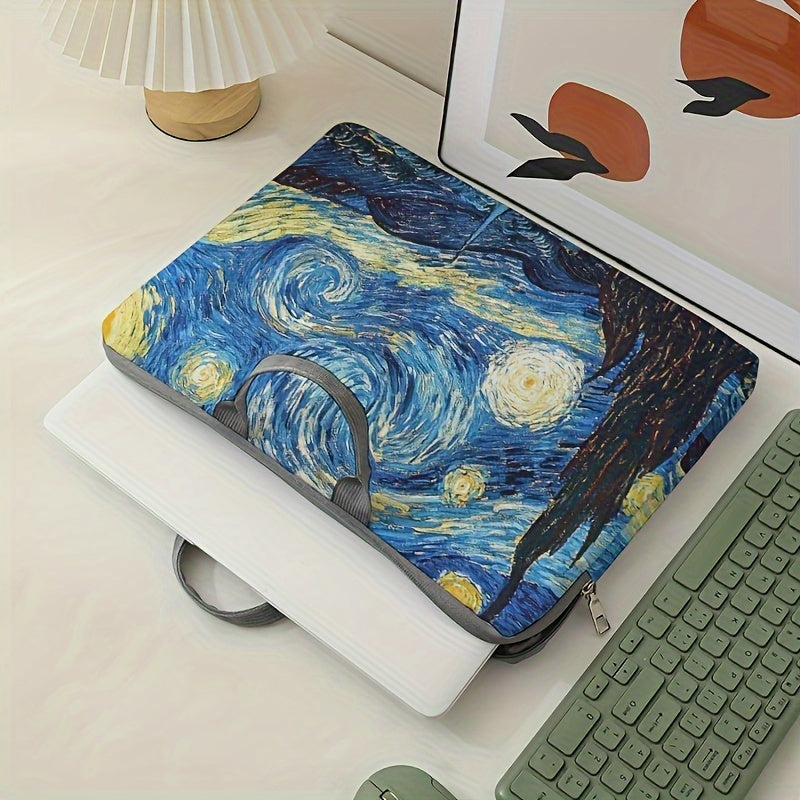 Night Sky Laptop Handbag Soft Cover Tablet Zipper Bag