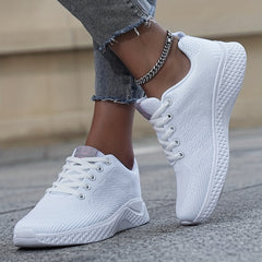 Mesh Sports Running Shoes Woven Breathable Sneakers Women's Footwear