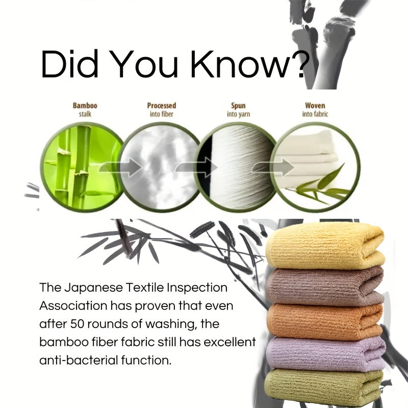 4pcs Bamboo Hand Towels Natural Hypoallergenic Soft Hand Towels Set