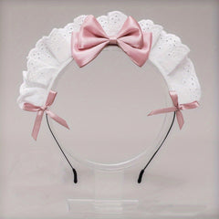 Lolita Maid Hair Hoop Bowknot Headband Cosplay Costume Hair Accessories