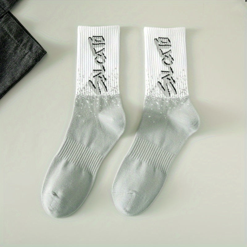 5 Pairs Letter Print Socks for Women