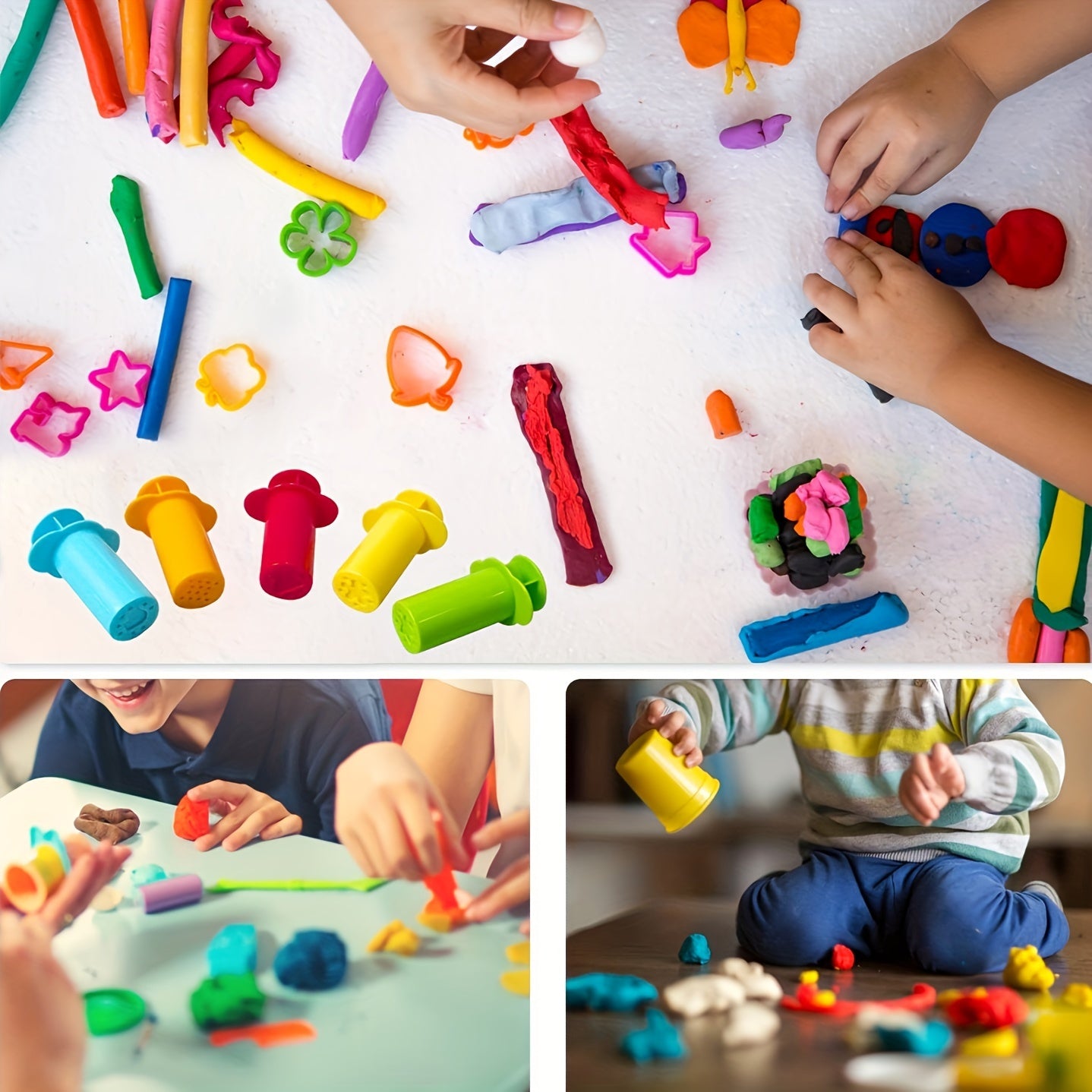 Colorful Kids Craft Tool with Star Heart Flower Shapes