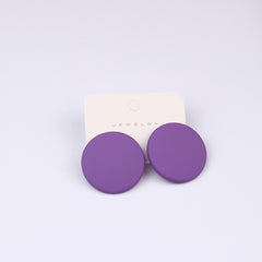 Colorful Acrylic Big Stud Earrings for Women Girls Teen 1Pair