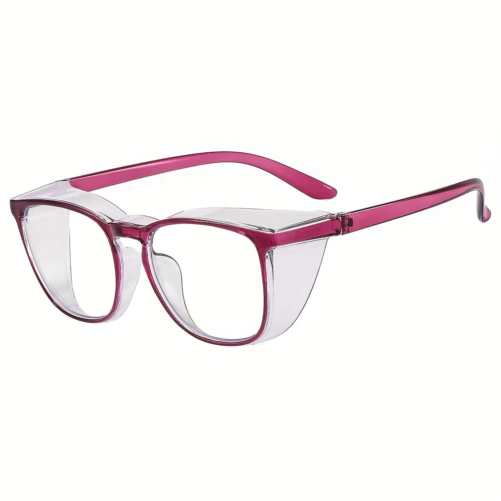 Anti Fog Safety Clear Lens Glasses For Men Women Casual Jelly Frame