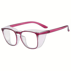Anti Fog Safety Clear Lens Glasses For Men Women Casual Jelly Frame