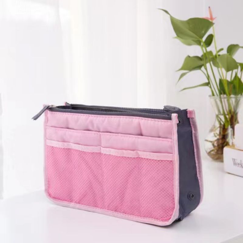 Large Capacity Portable Storage Bag Double layer Cosmetic Bag Foldable Organizer
