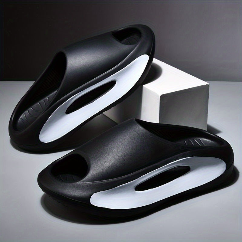 Women's Colorblock Pillow Slides Soft Sole Slip On Indoor Outdoor Shoes