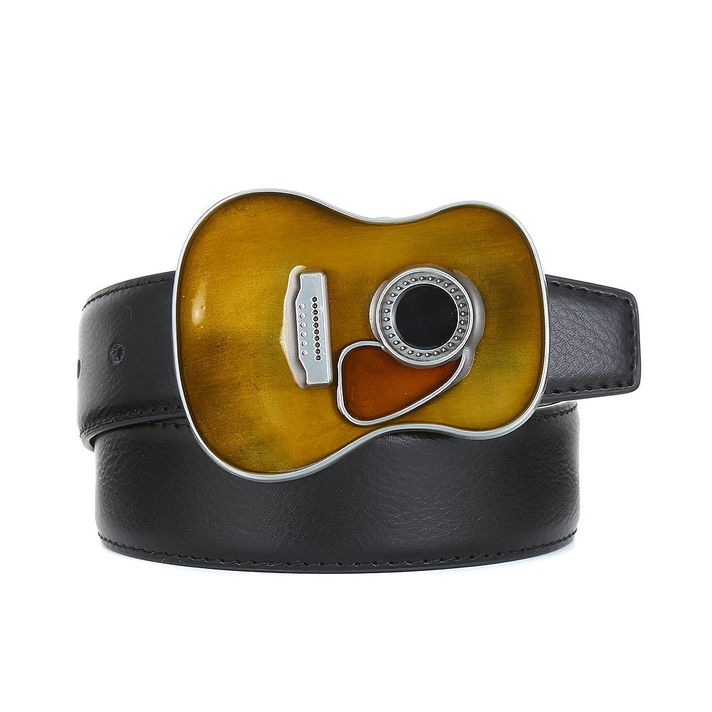 Violin-Shaped Belt Buckle for Men