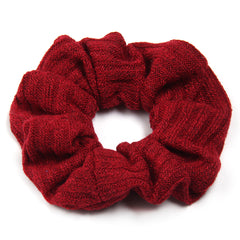 Knit Solid Elastic Scrunchie For Women Girls Sleep Soft Sc...