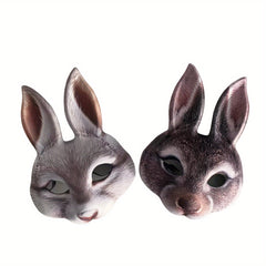 Men's Rabbit Plush Mask Halloween Cosplay Party Prop