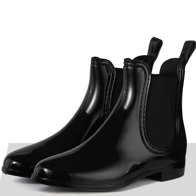 Waterproof Non Slip Chunky Heel Chelsea Shoes for Women