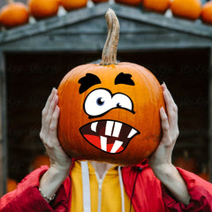 Halloween Pumpkin Decorating Craft Stickers - 4 Sheets