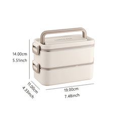304 Stainless Steel Lunch Box Double layer Insulated Leakproof Food Container