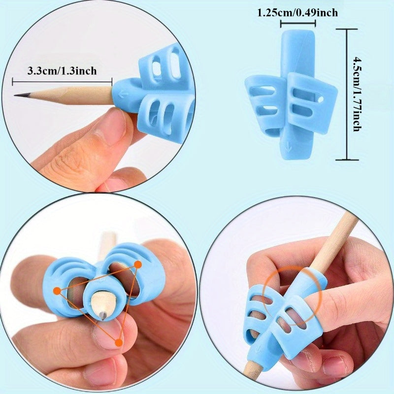 8 Pack Pencil Grips Ergonomic Soft Grip Pencil Holder